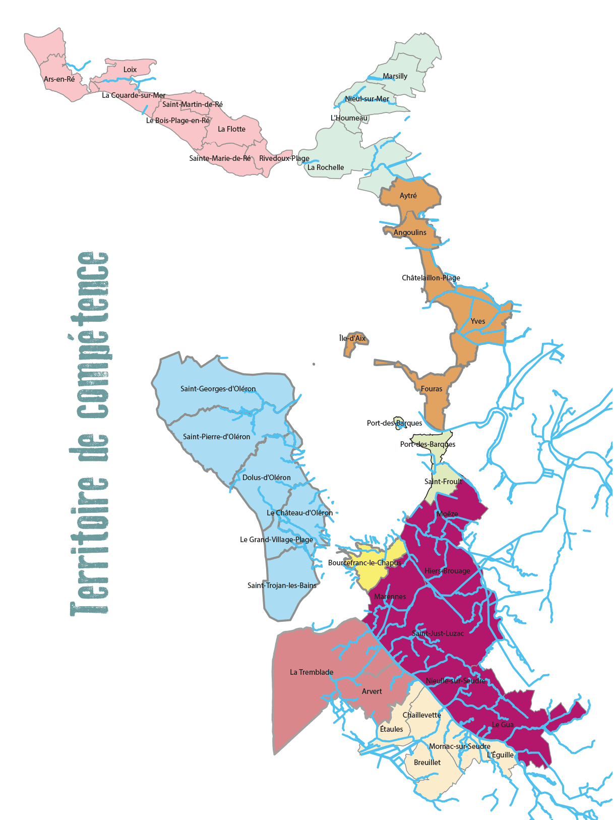 carte CRC conchyliculture en Charente Maritime